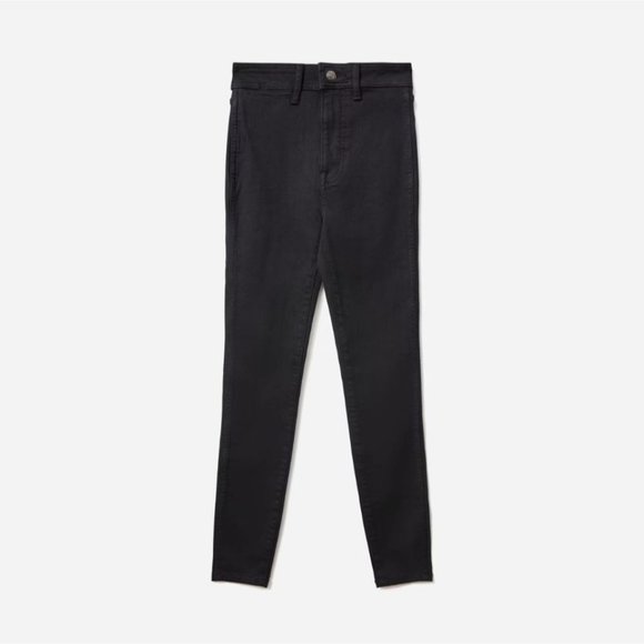 Everlane The Way-High Clean Front Skinny Jeans in Coal Black New - Picture 14 of 16